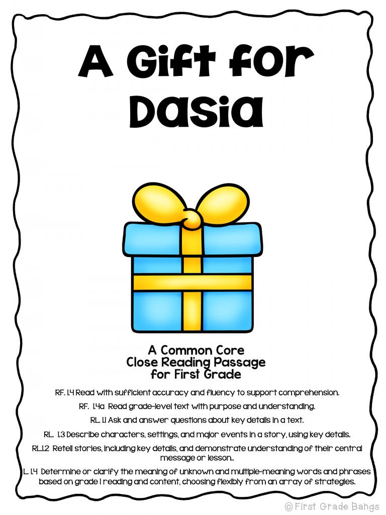 Close Reading | First Grade Bangs