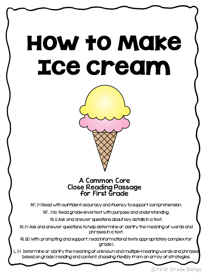 Close Reading | First Grade Bangs