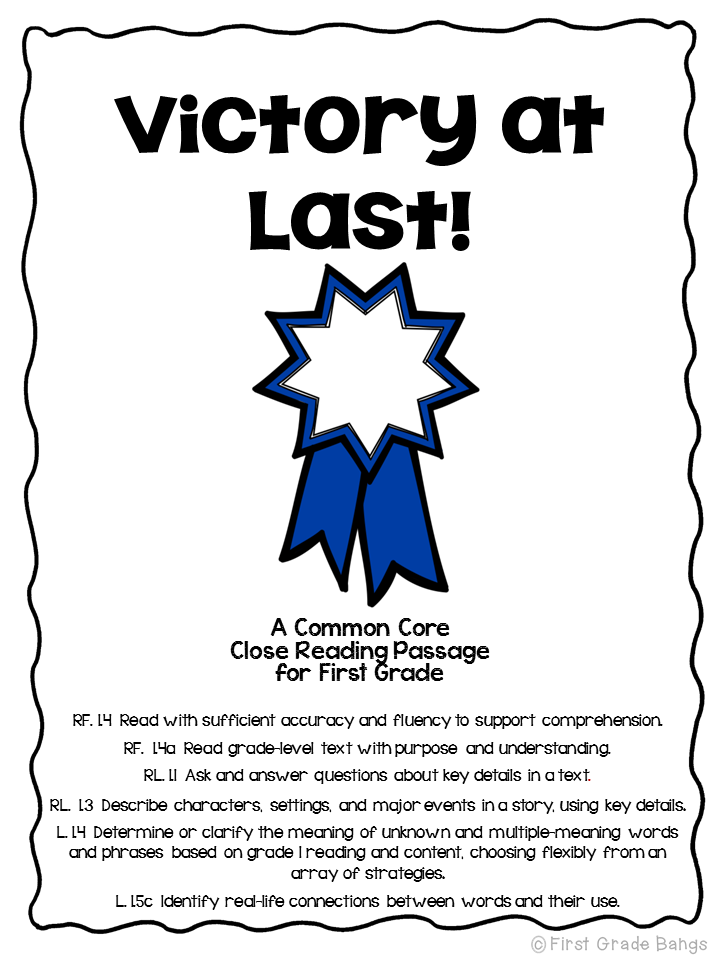 Close Reading | First Grade Bangs